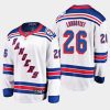 new york rangers jimmy vesey away breakaway player jersey white