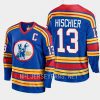 nico hischier kansas city scouts royal 74 75 breakaway vintage replica jersey