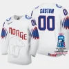 norway hockey custom 2023 iihf world championship men home jersey white