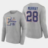 oilers ryan murray gray 2023 nhl heritage classic long sleeve wordmark t shirt