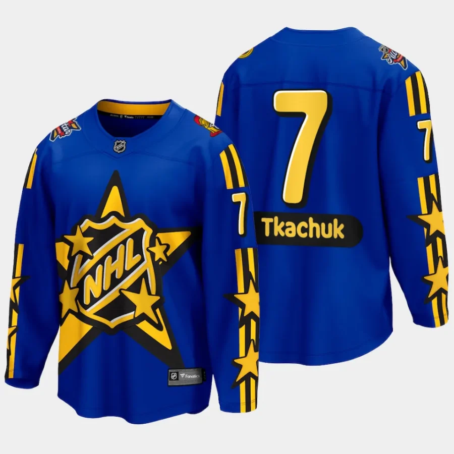 ottawa senators brady tkachuk 2024 nhl all star game breakaway jersey blue