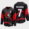 ottawa senators brady tkachuk special edition 2.0 2022 breakaway player retro jersey black