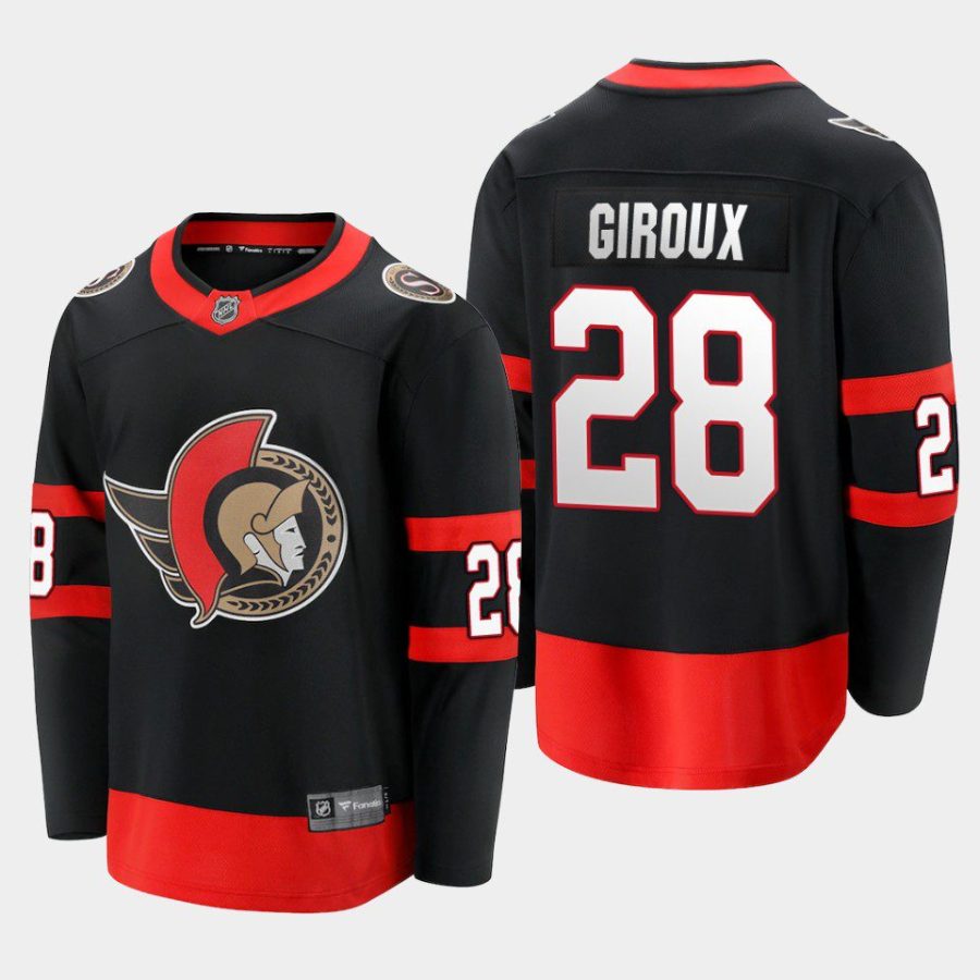 ottawa senators claude giroux home 2022 breakaway player jersey black