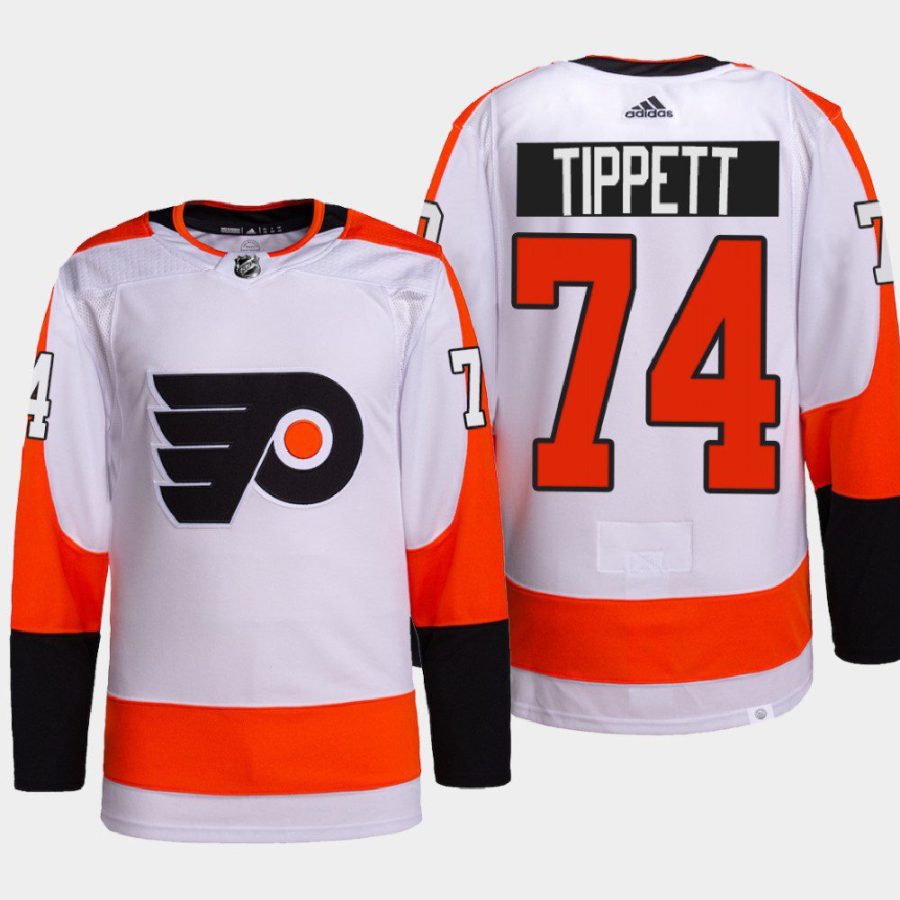 owen tippett flyers white away authentic primegreen jersey