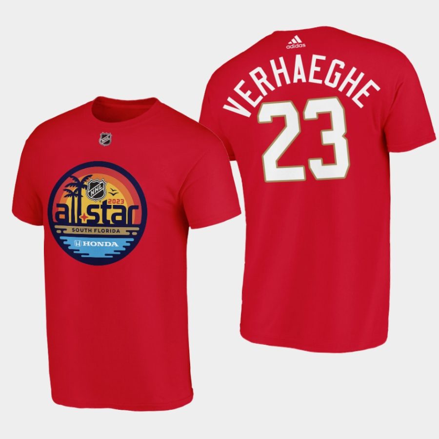 panthers carter verhaeghe red 2023 nhl all star richmond t shirt