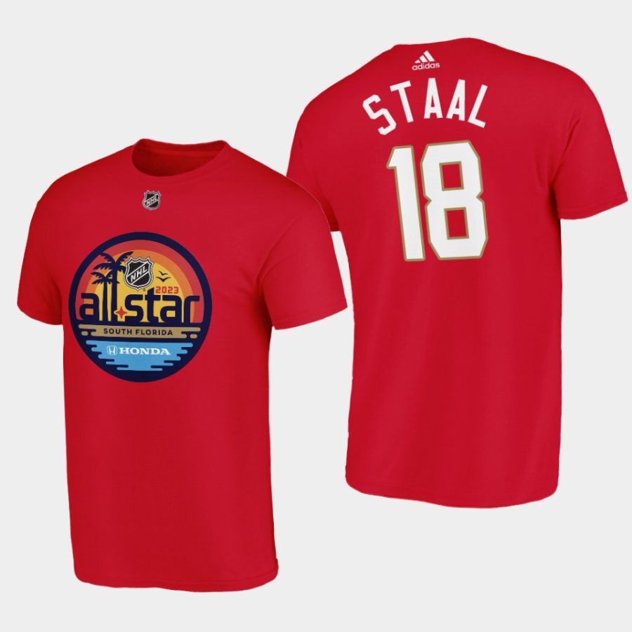 panthers marc staal red 2023 nhl all star richmond t shirt