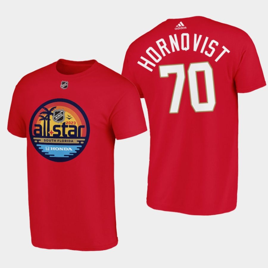 panthers patric hornqvist red 2023 nhl all star richmond t shirt