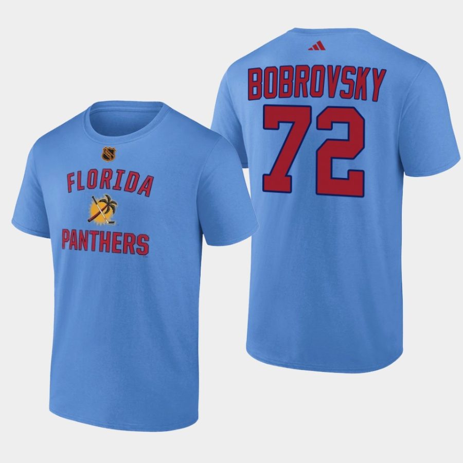 panthers sergei bobrovsky red reverse retro 2.0 wheelhouse t shirt