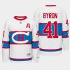 paul byron canadiens white winter classic 2016 throwback jersey