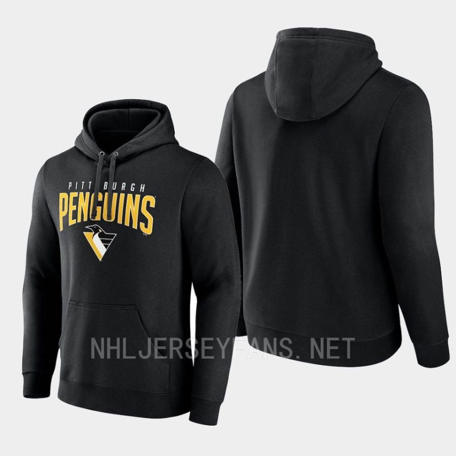 penguins black special edition 2.0 wordmark pullover hoodie