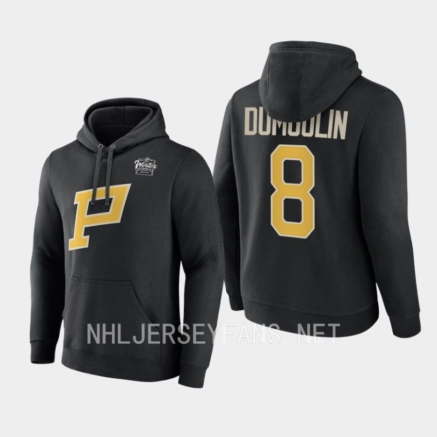 penguins brian dumoulin black 2023 winter classic primary logo hoodie