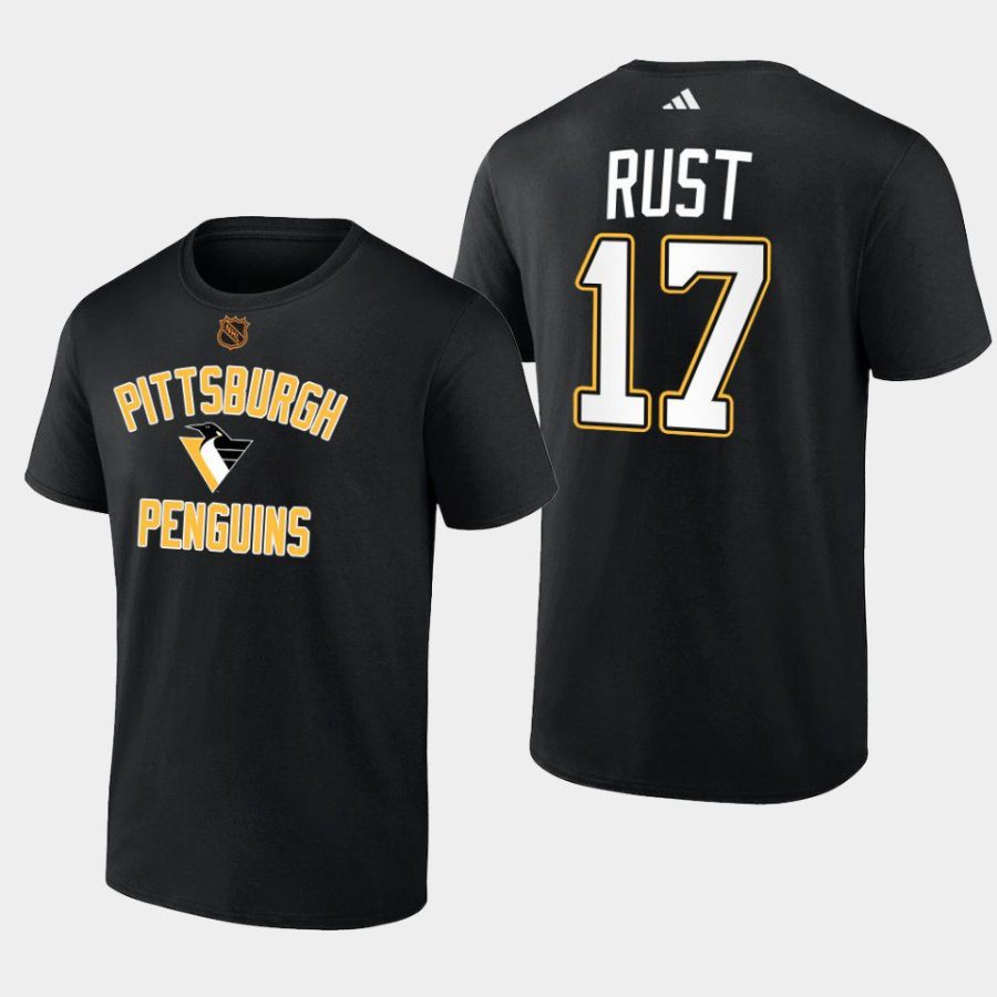 penguins bryan rust black wheelhouse reverse retro 2.0 t shirt