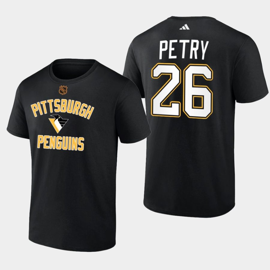 penguins jeff petry black wheelhouse reverse retro 2.0 t shirt