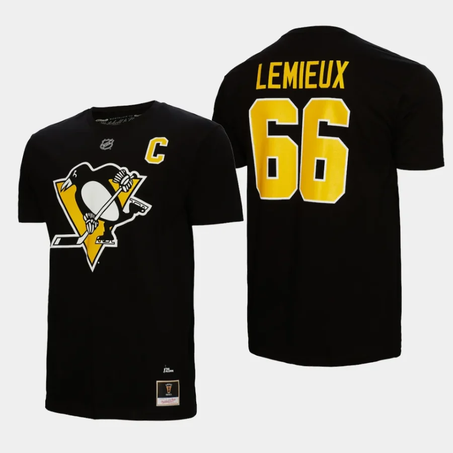 penguins mario lemieux blackname number nhl greats t shirt