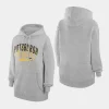 penguins women gray filigree logo pullover g iii 4her by carl banks hoodie