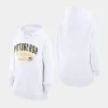 penguins women white filigree logo pullover g iii 4her by carl banks hoodie