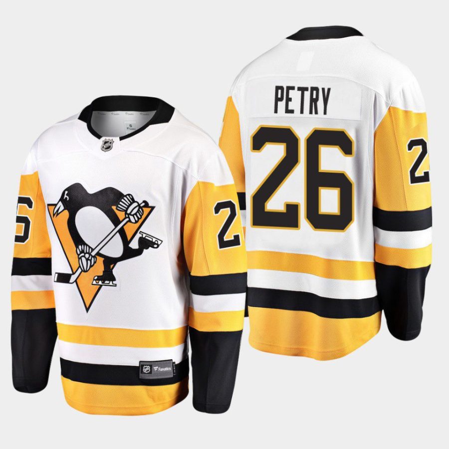 pittsburgh penguins jeff petry away 2022 breakaway player jersey white