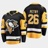 pittsburgh penguins jeff petry home 2022 breakaway player jersey black