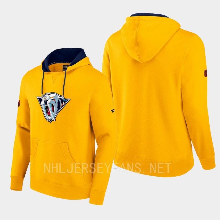 predators yellow special edition 2.0 team logo pullover hoodie