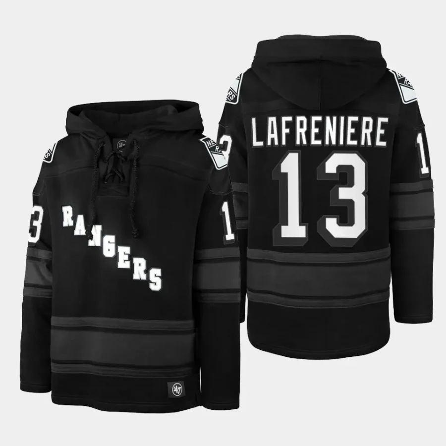 rangers alexis lafreniere anthracite stadium lights superior lacer hoodie