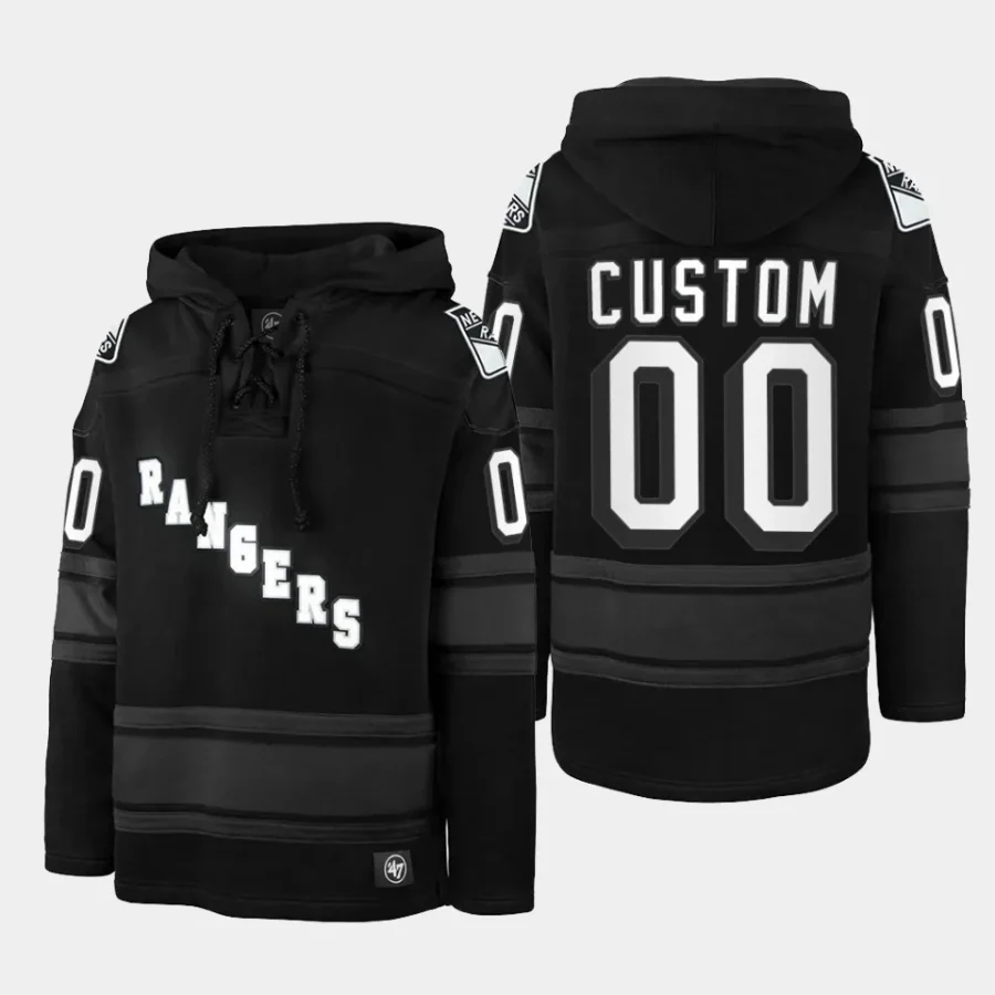 rangers custom anthracite stadium lights superior lacer hoodie