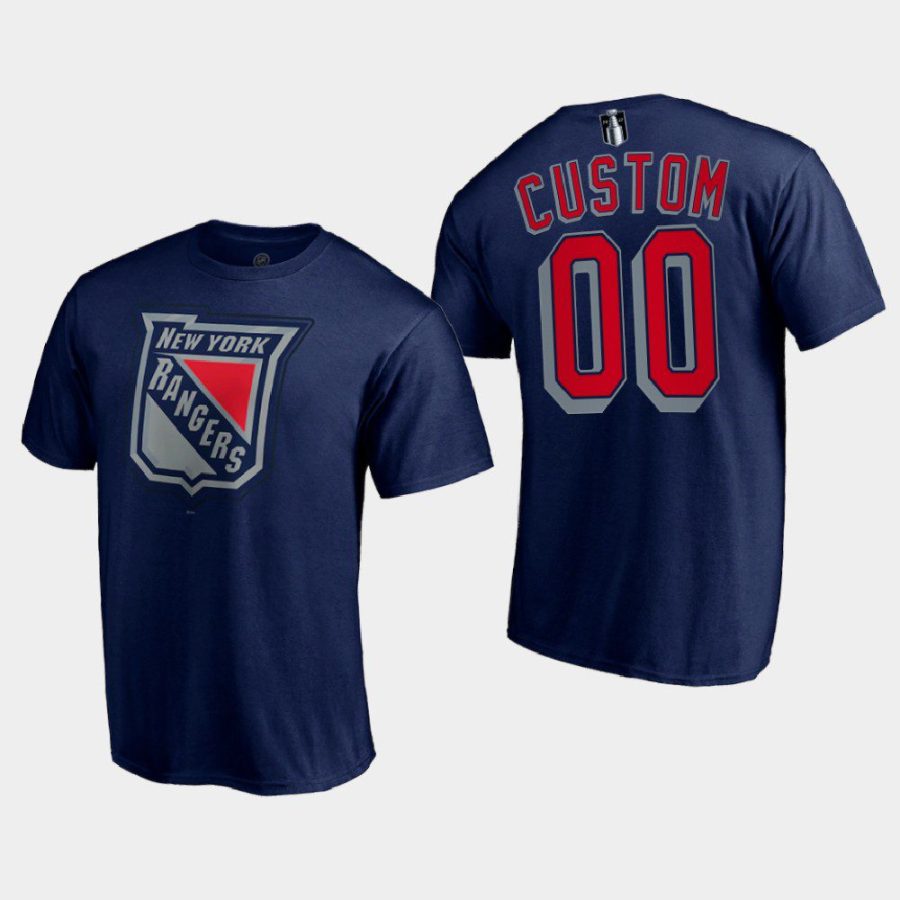 rangers custom navy special edition secondary logo t shirt