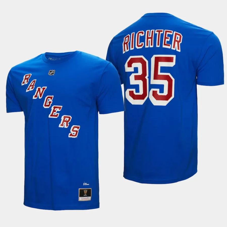 rangers mike richter bluename number nhl greats t shirt