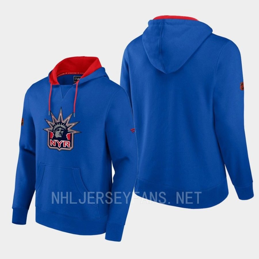 rangers royal special edition 2.0 team logo pullover hoodie