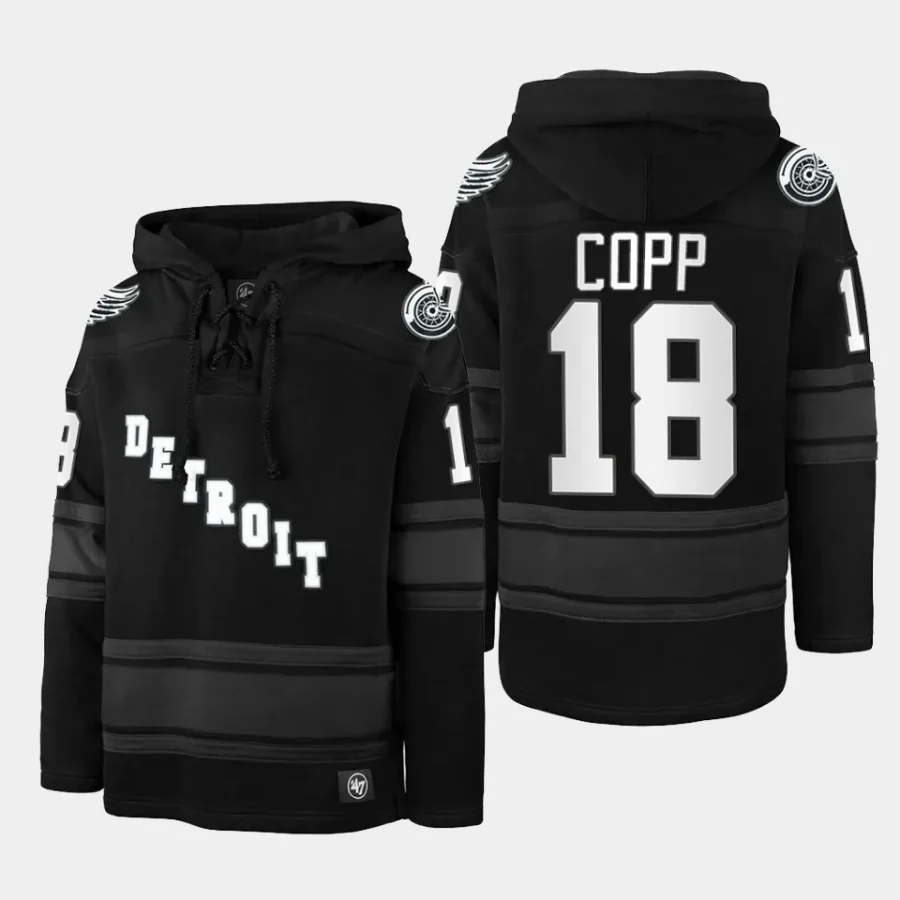 red wings andrew copp anthracite stadium lights superior lacer hoodie