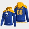 sabres custom blue stylish aeroready pullover hoodie