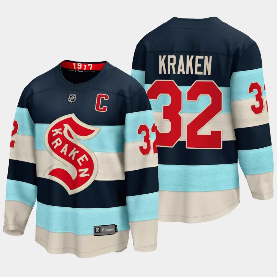 seattle kraken 2024 nhl winter classic breakaway player jersey blue