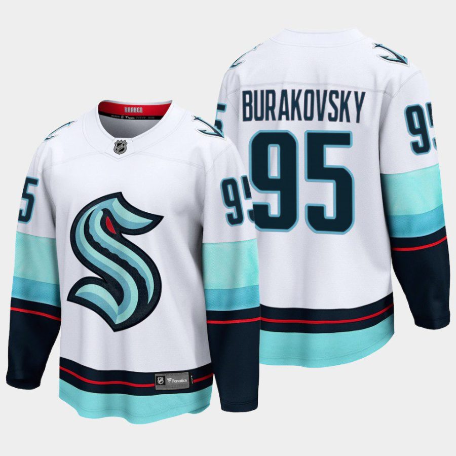 seattle kraken andre burakovsky away 2022 breakaway player jersey white