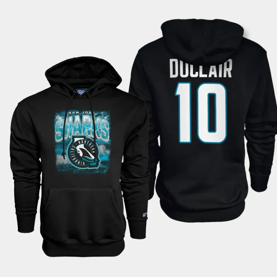 sharks anthony duclair black cali fin 3rd stormy sea hoodie