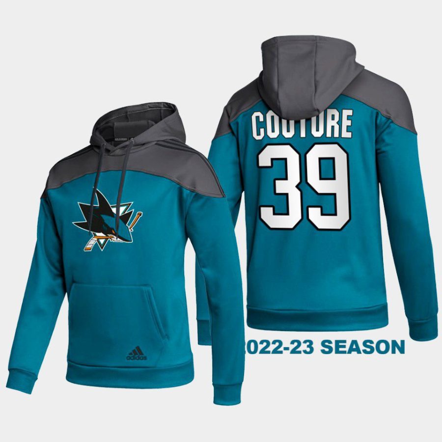 sharks logan couture black 2022 23stylish aeroready pullover hoodie