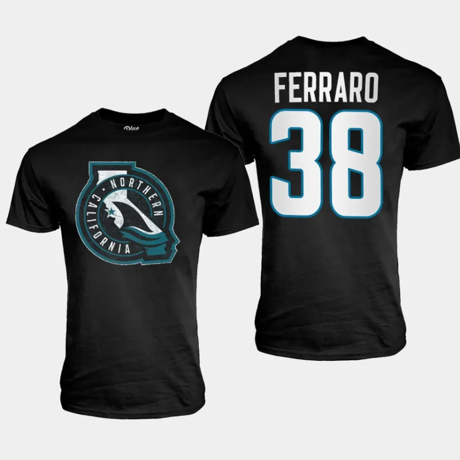 sharks mario ferraro black cali fin 3rd stormy sea t shirt