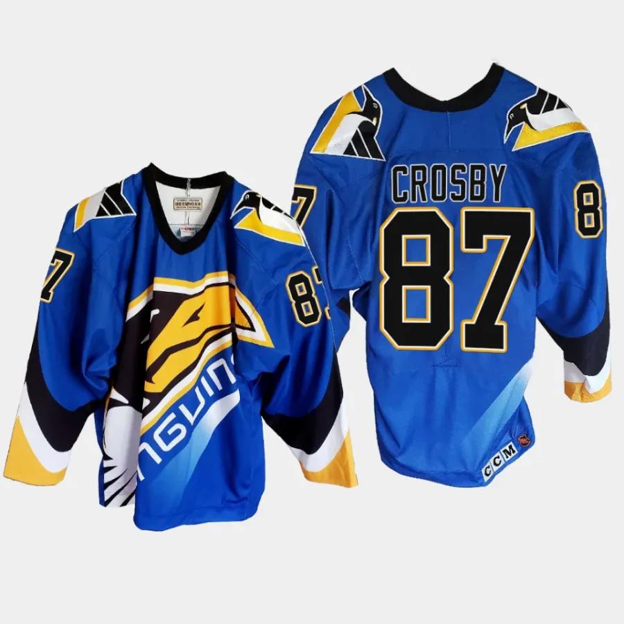 sidney crosby penguins blue throwback heinous third jersey