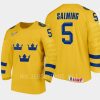 sweden borje salming iihf rip legend jersey gold