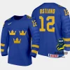 sweden hockey noah ostlund 2024 iihf world junior championship jersey white