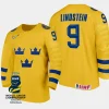 sweden hockey theo lindstein 2024 iihf world junior championship men jersey yellow