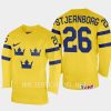 sweden victor stjernborg 2023 iihf world junior championship home jersey yellow