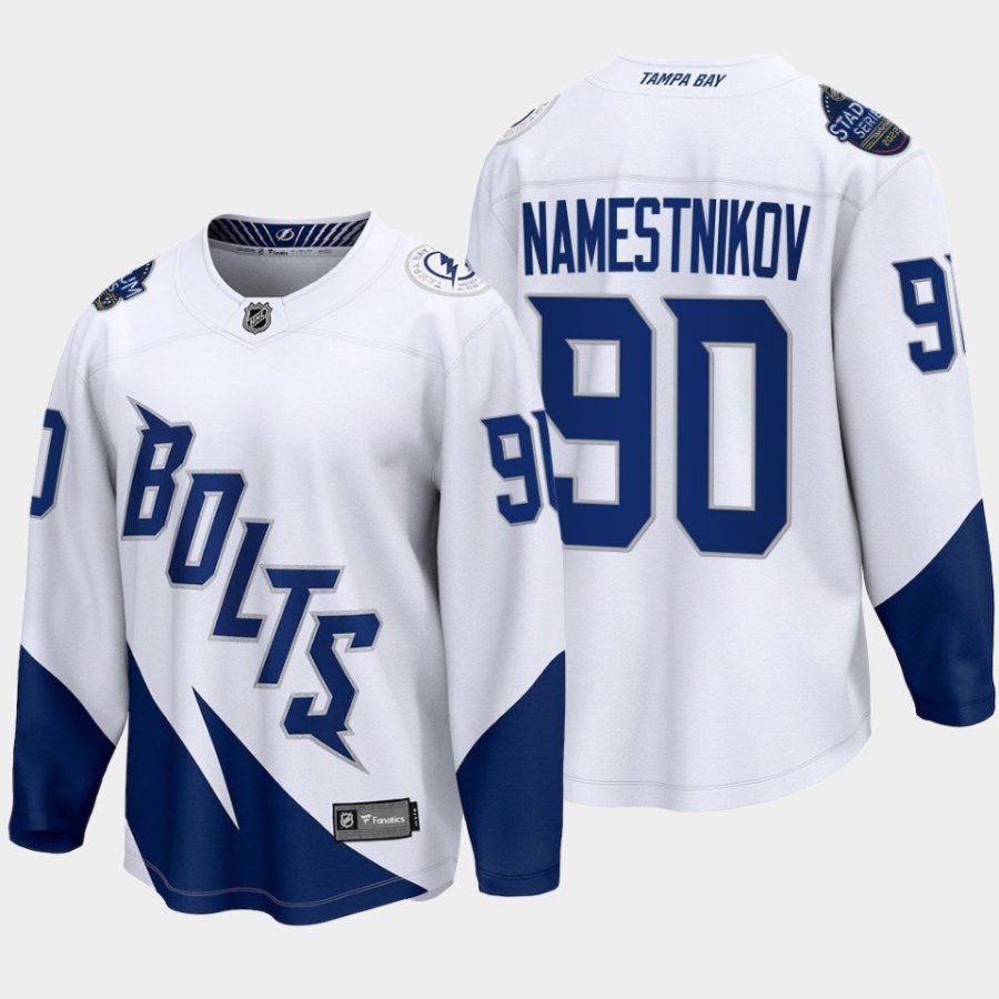 tampa bay lightning vladislav namestnikov 2022 stadium series breakaway player jersey white