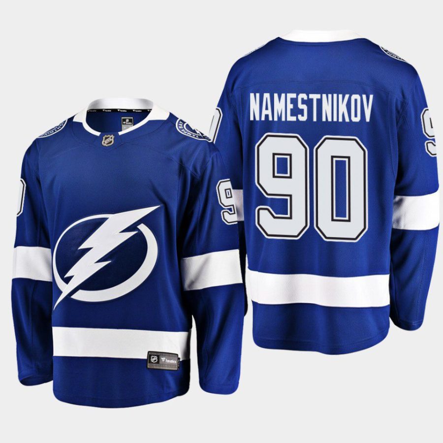 tampa bay lightning vladislav namestnikov home breakaway player jersey blue