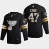 torey krug blues black 2022 stanley cup playoffs diamond edition authentic jersey