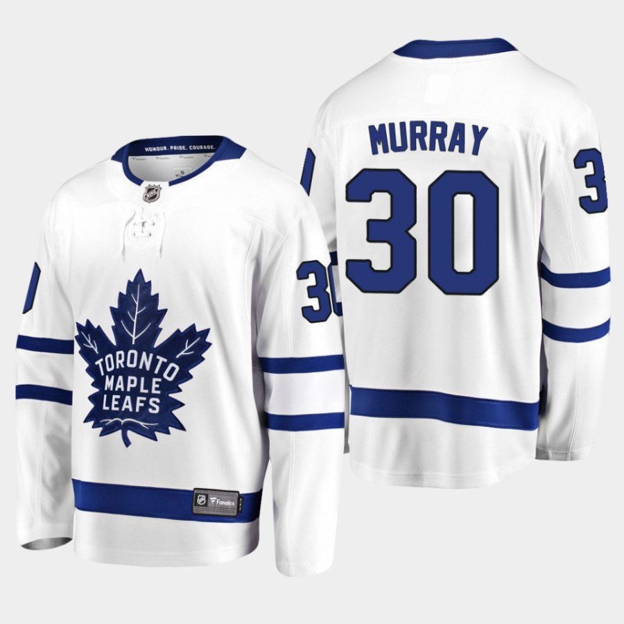 toronto maple leafs matt murray away 2022 breakaway player jersey white