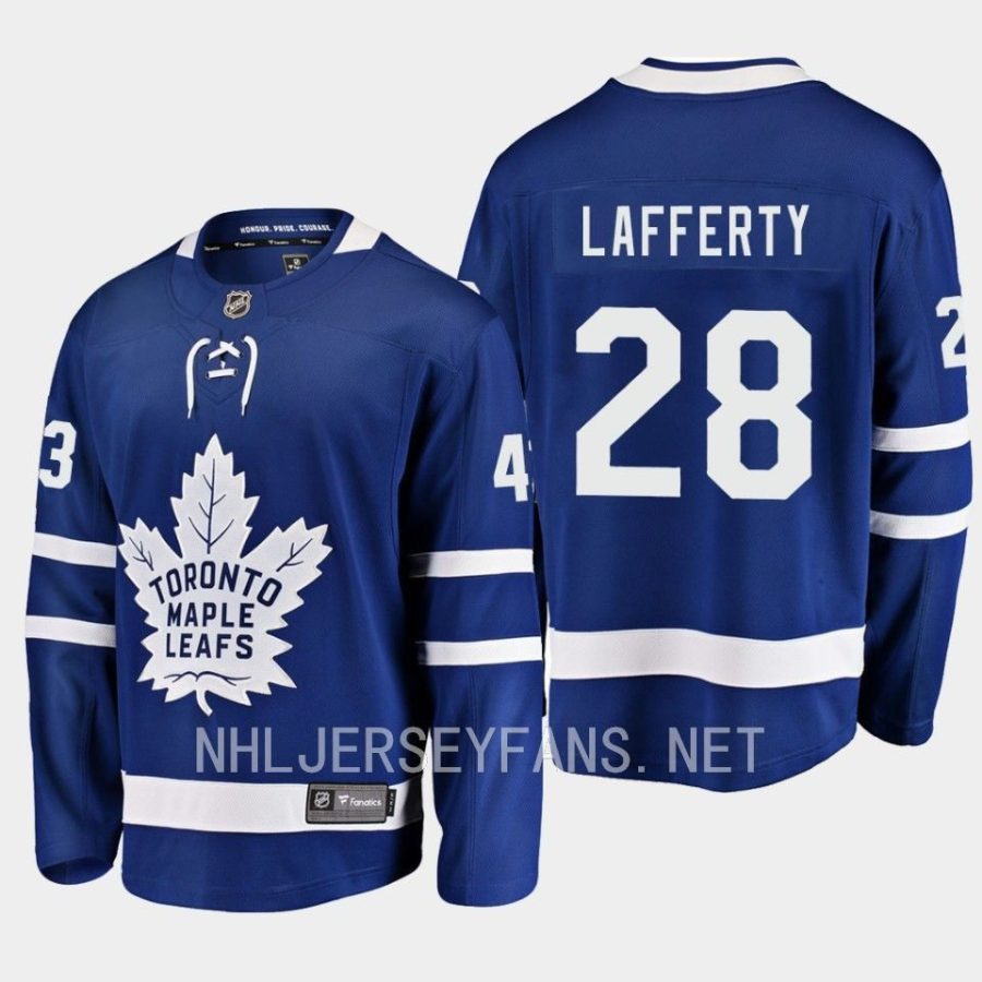 toronto maple leafs sam lafferty home breakaway player jersey blue