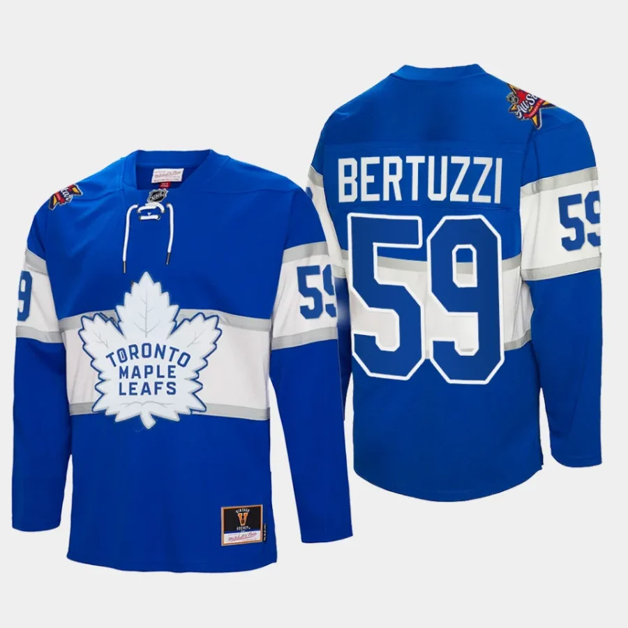 tyler bertuzzi maple leafs royal 2024 nhl all star patch authentic throwback jersey