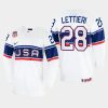 usa hockey vinni lettieri 2022 iihf world championship home jersey white