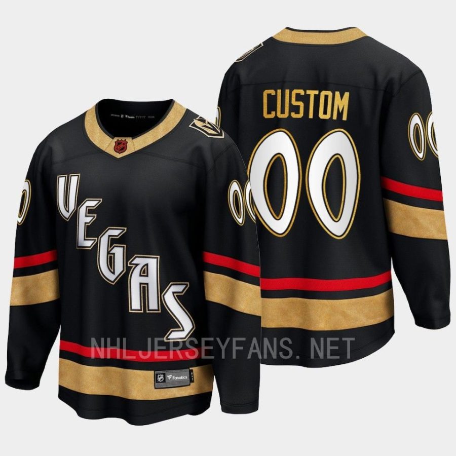 vegas golden knights custom special edition 2.0 2022 breakaway player retro jersey black