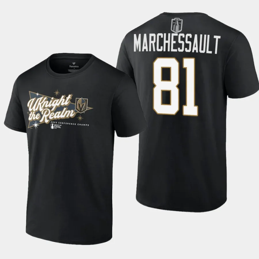 vgk jonathan marchessault black home ice 2023 western conference champions t shirt