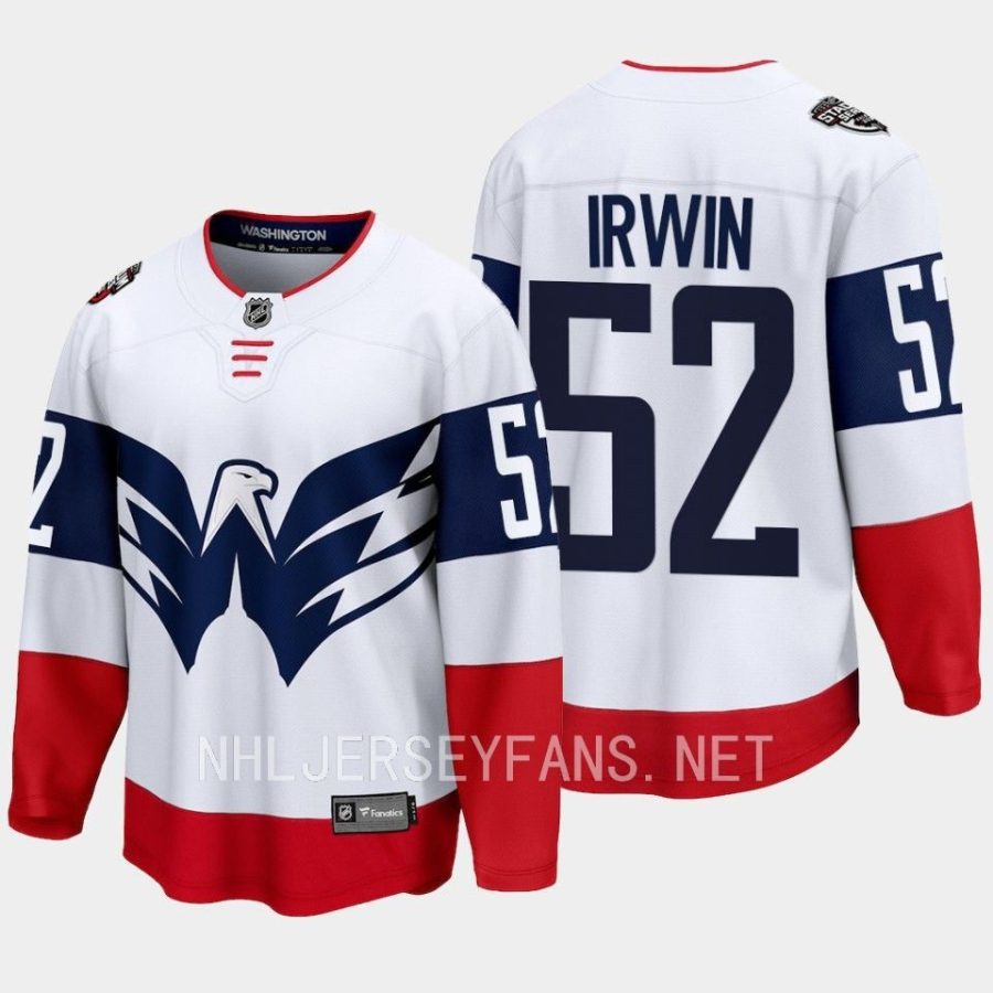 washington capitals matt irwin 2023 nhl stadium series breakaway player jersey white